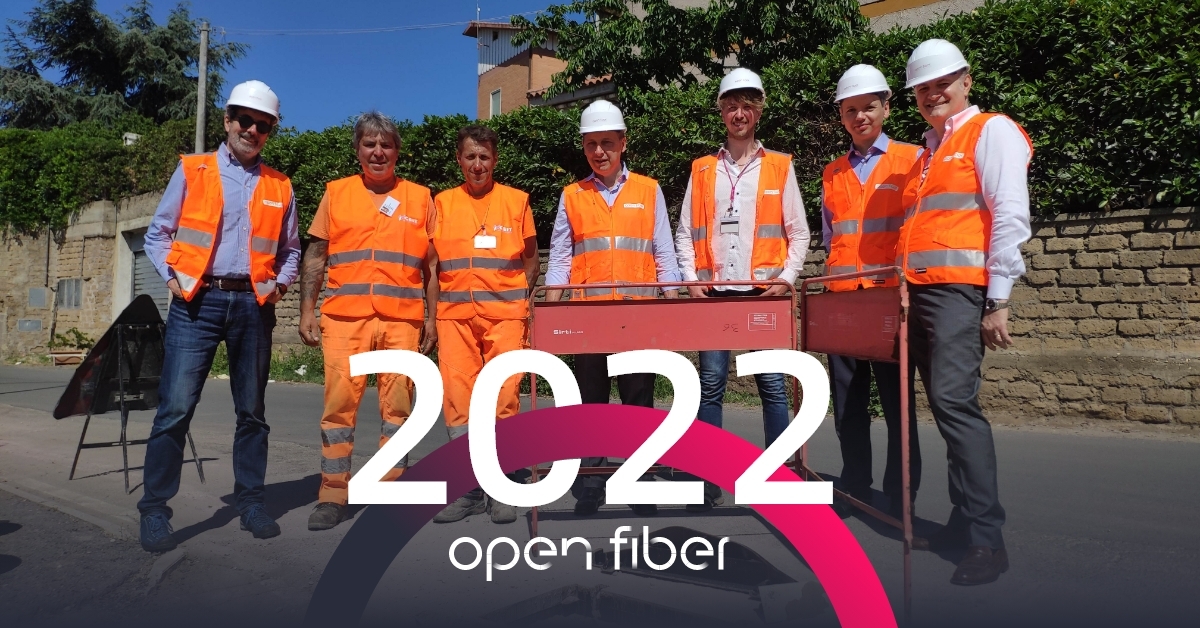 Il lavoro di Open Fiber nel 2022: il resoconto di un anno importante