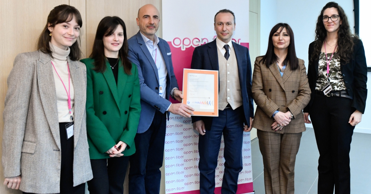 Open Fiber is the first Italian company to obtain ESG certification from SGS